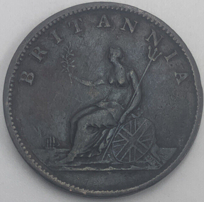 1806 Britannia Half Penny | British Copper Coin | George III | Fair Grade | a501