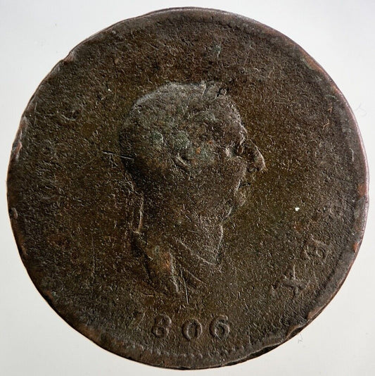 1806 George III 3rd Half-Penny Coin | Collectable Grade