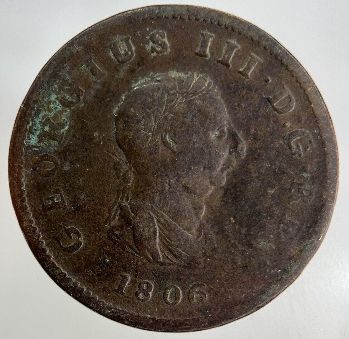 1806 George III 3rd Half-Penny Coin | Collectable Grade