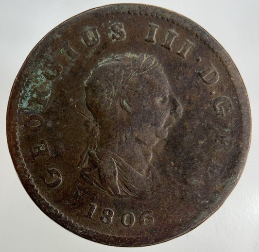 1806 George III 3rd Half-Penny Coin | Collectable Grade