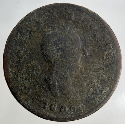 1806 George III 3rd Half-Penny Coin | Collectable Grade