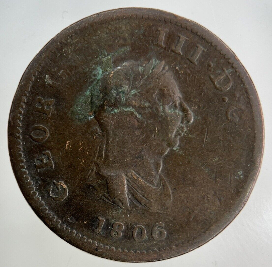 1806 George III 3rd Half-Penny Coin | Collectable Grade