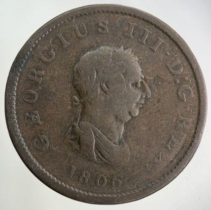 1806 George III 3rd Half-Penny Coin | Collectable Grade