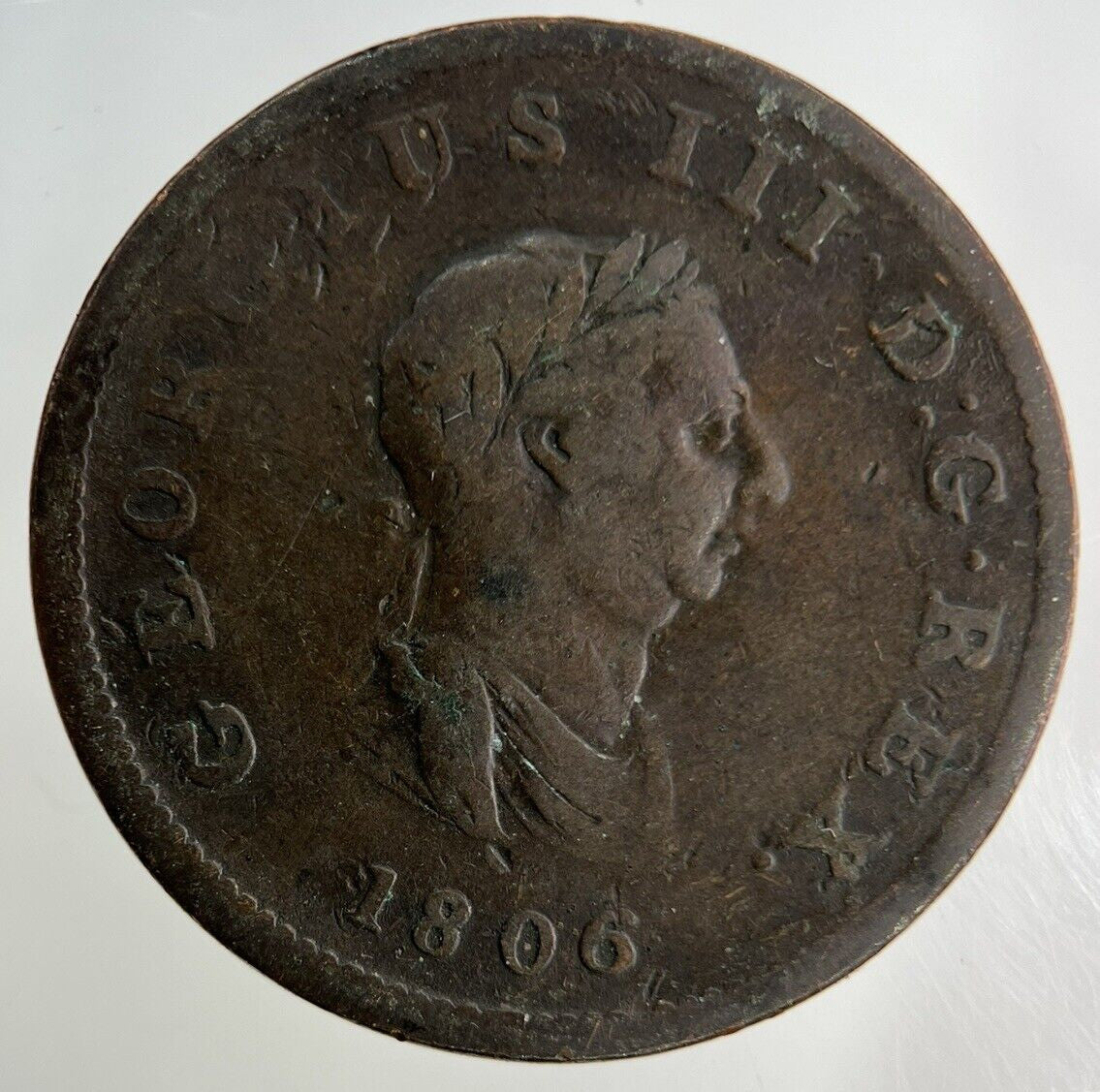 1806 George III 3rd Half-Penny Coin | Collectable Grade