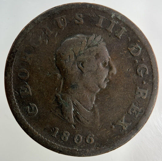1806 George III 3rd Half-Penny Coin | Collectable Grade