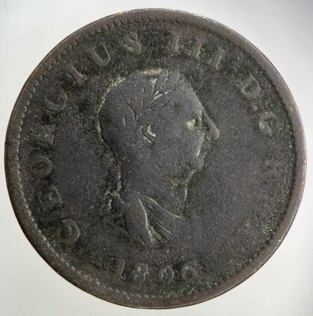 1806 George III 3rd Half-Penny Coin | Collectable Grade