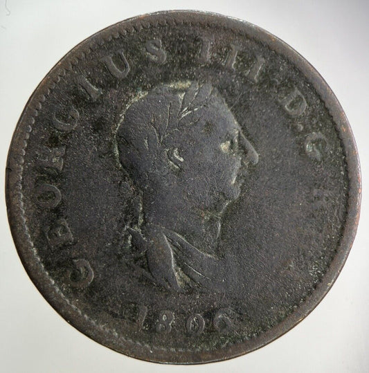 1806 George III 3rd Half-Penny Coin | Collectable Grade