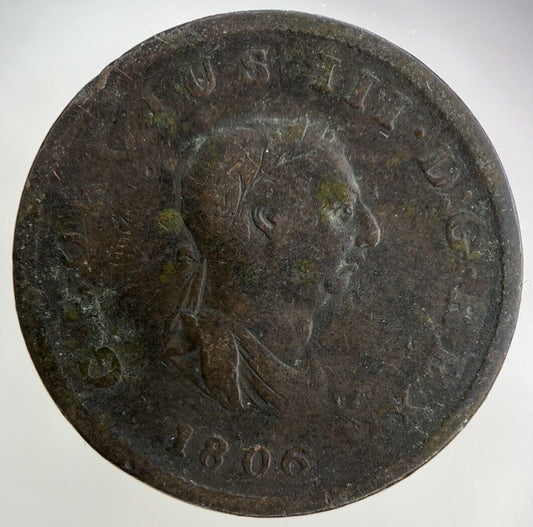 1806 George III 3rd Half-Penny Coin | Collectable Grade