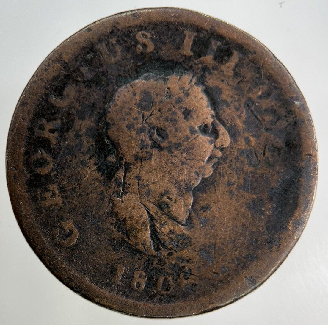 1806 George III 3rd Half-Penny Coin | Collectable Grade