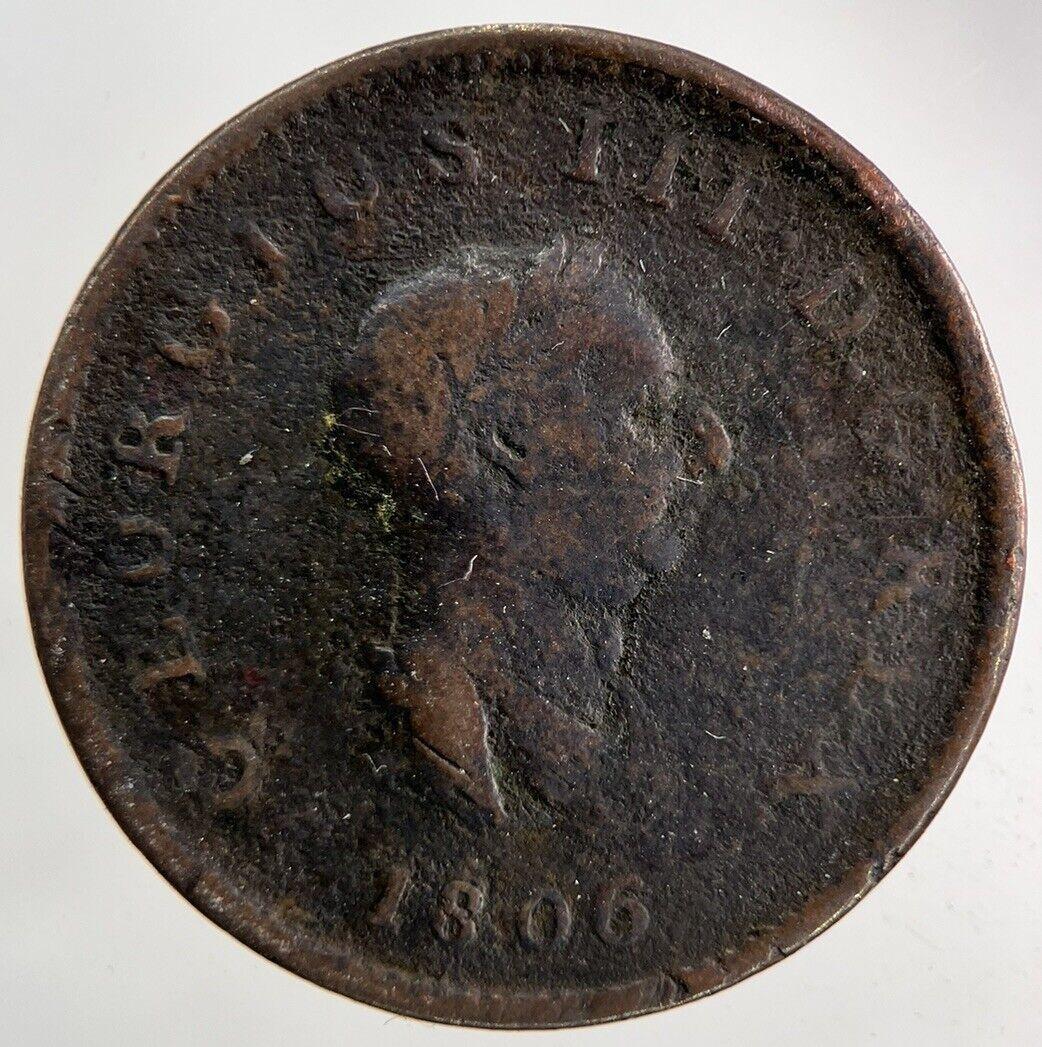 1806 George III 3rd Half-Penny Coin | Collectable Grade