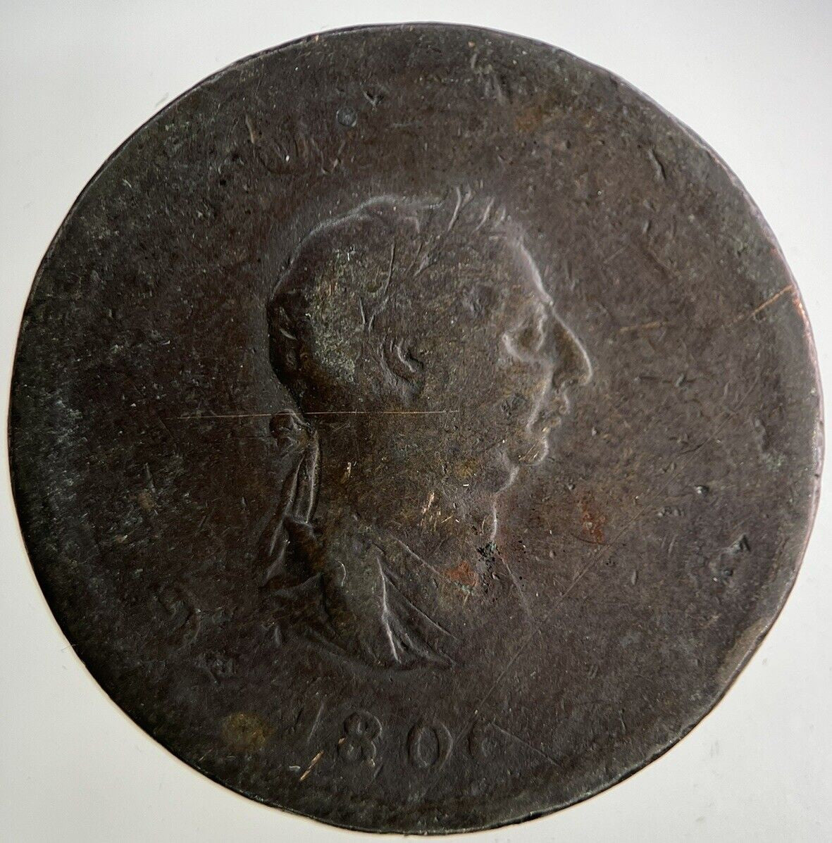 1806 George III 3rd Half-Penny Coin | Collectable Grade