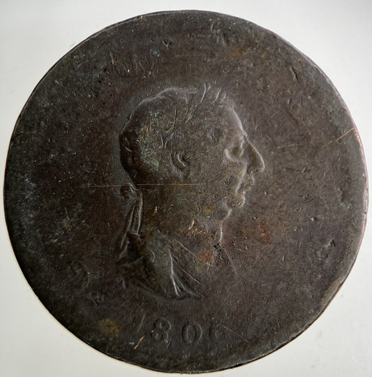 1806 George III 3rd Half-Penny Coin | Collectable Grade