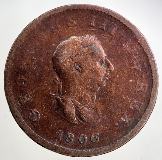 1806 George III 3rd Half-Penny Coin | Collectable Grade