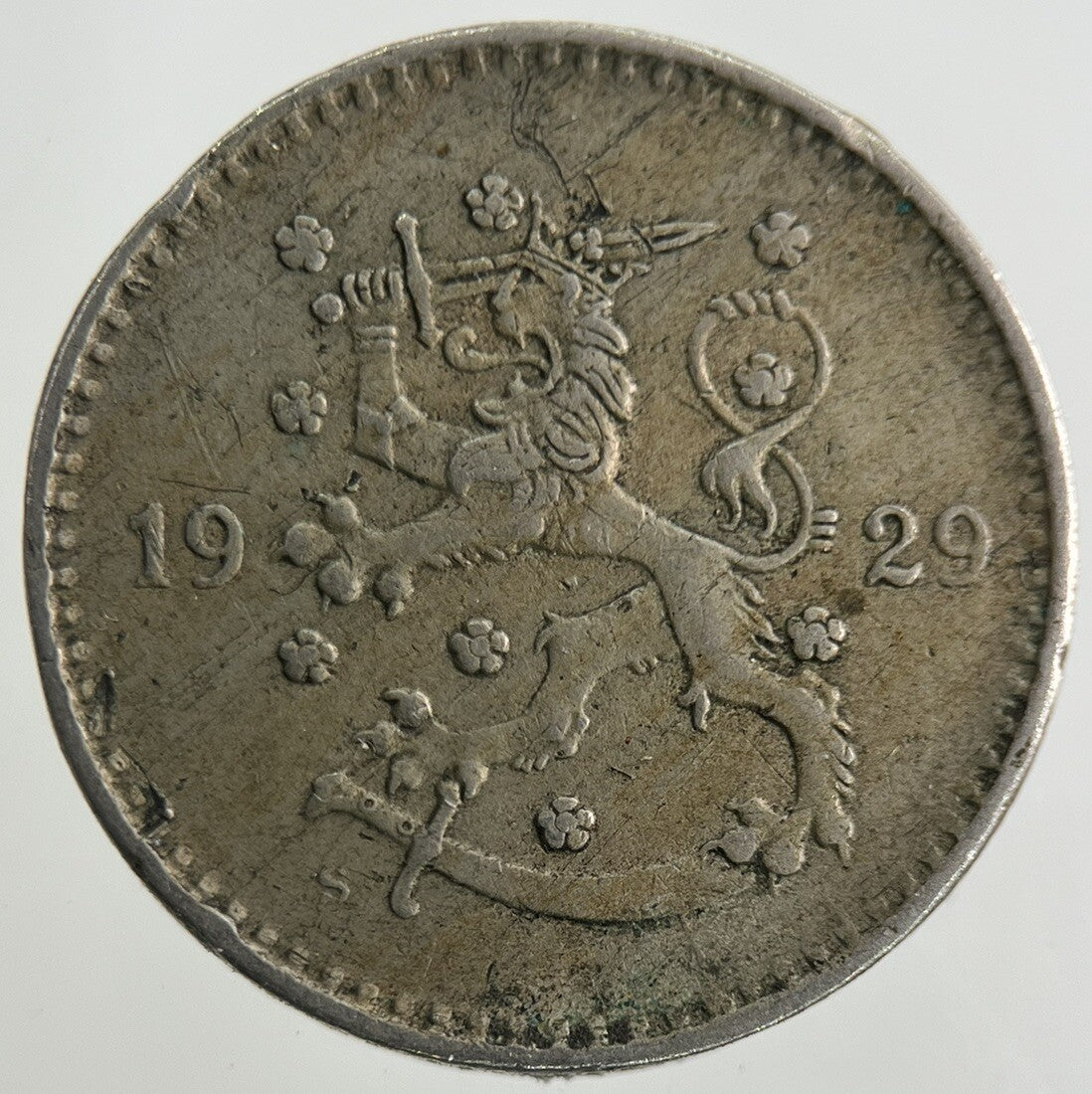1929 Finland 1 Markka Coin | Fine Collectable Grade