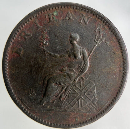 1806 George III 3rd Half-Penny Coin | Fine Collectable Grade