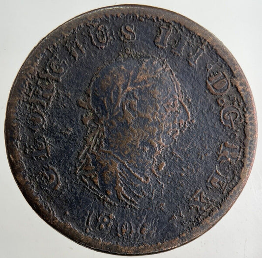 1806 George III 3rd Half-Penny Coin | Collectable Grade