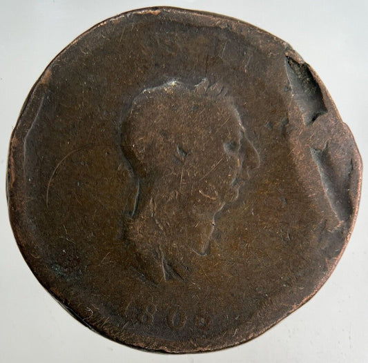 1806 George III 3rd Half-Penny Coin | Collectable Grade