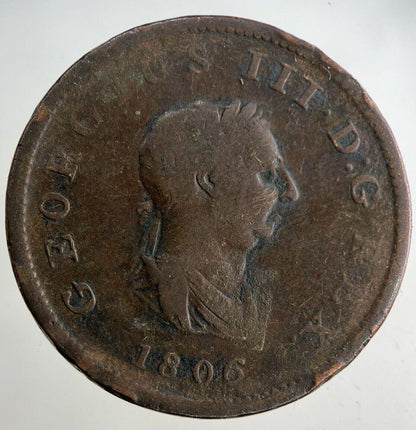 1806 George III 3rd Half-Penny Coin | Collectable Grade