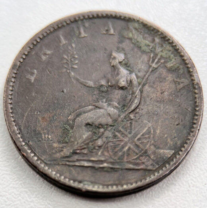 1806 George III 3rd Half-Penny Coin | Fine Collectable Grade | a3365