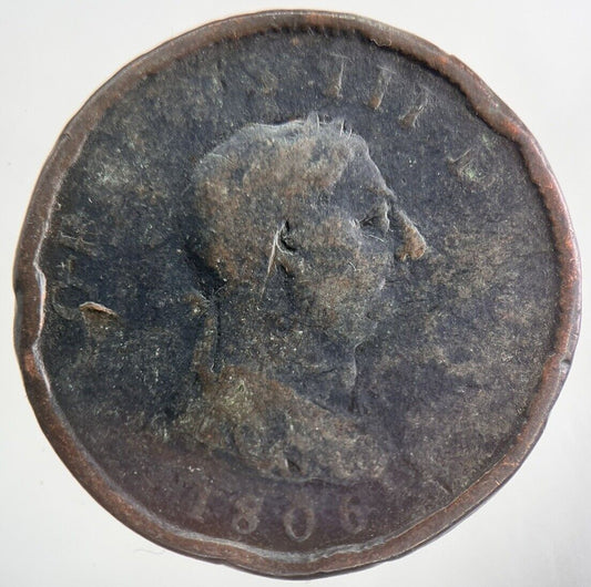 1806 George III 3rd One Penny Coin | Collectable Grade