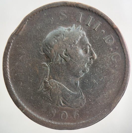 1806 George III 3rd One Penny Coin | Collectable Grade