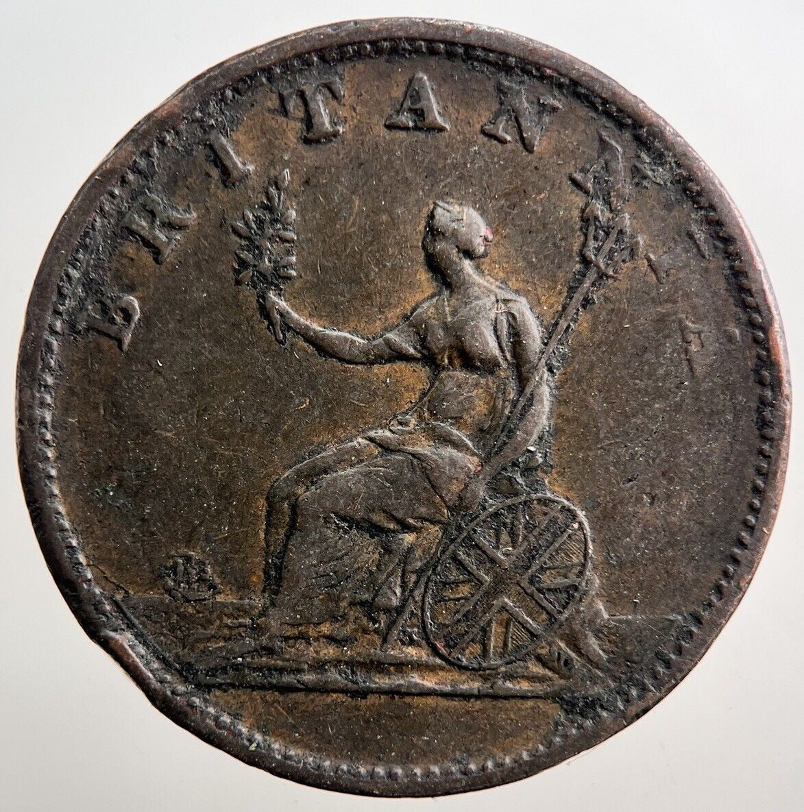 1806 George III 3rd Half-Penny Coin | Very High Grade | a3842