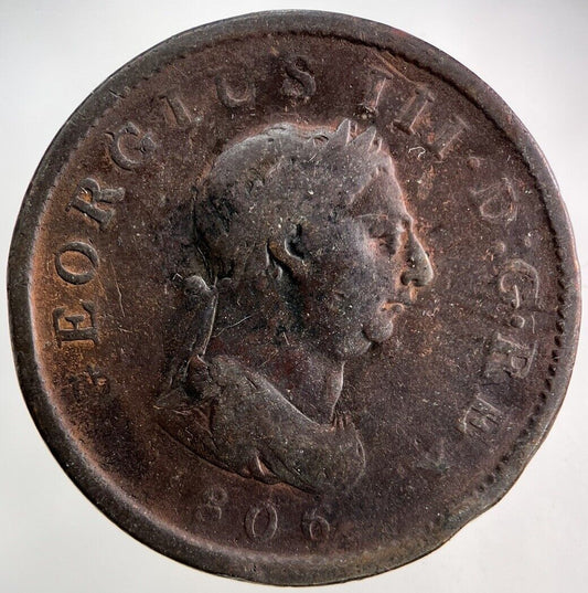 1806 George III 3rd One Penny Coin | Collectable Grade