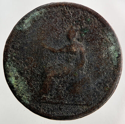 1806 George III 3rd Half-Penny Coin | Worn Grade