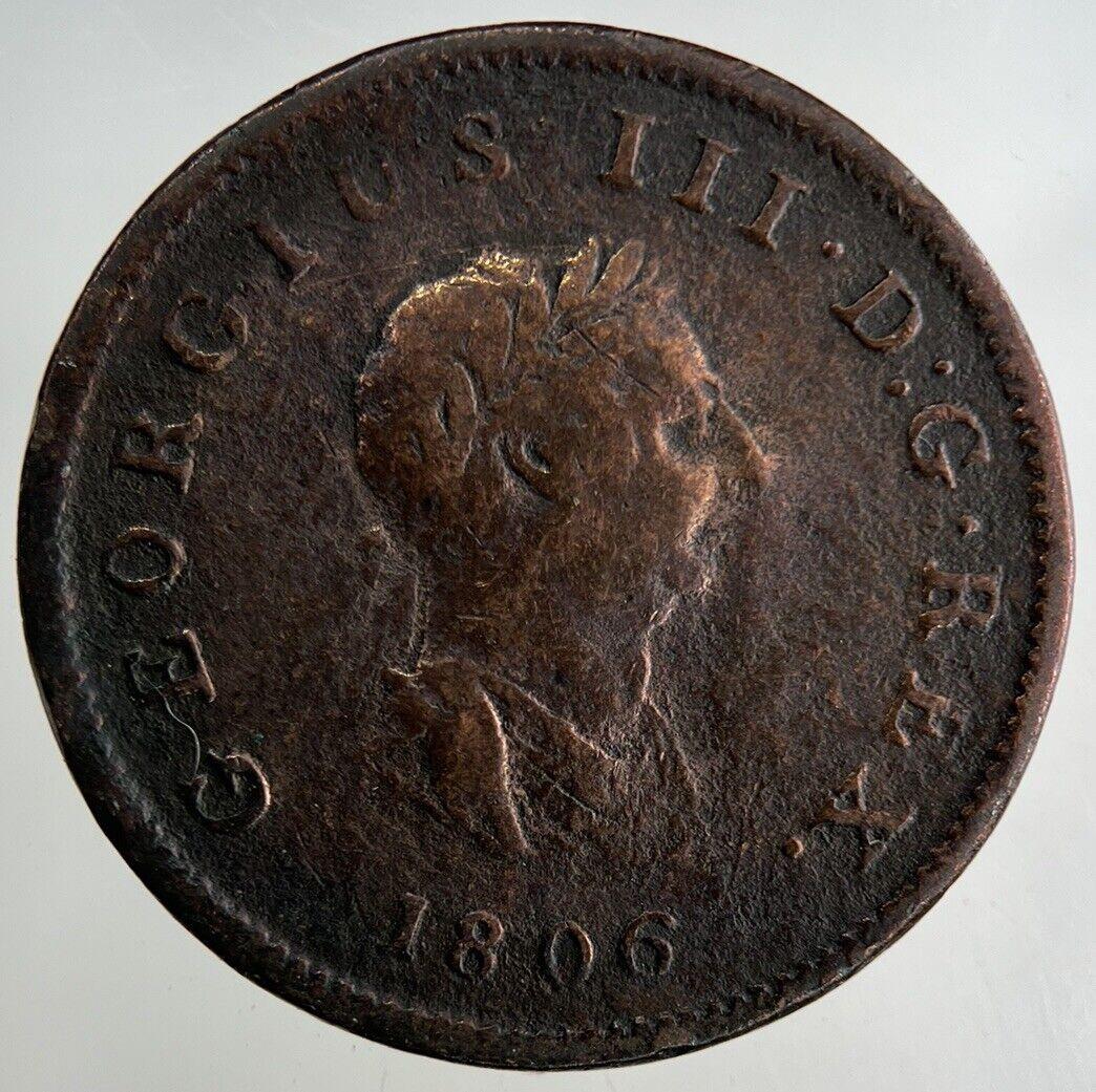 1806 George III 3rd Half-Penny Coin | Fine Collectable Grade