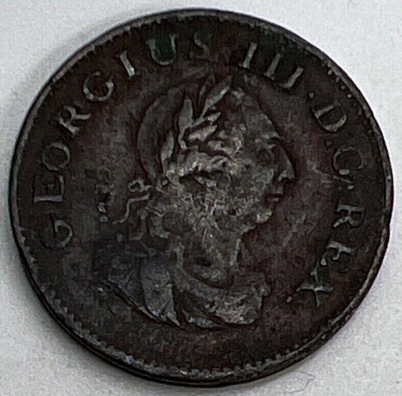 1806 George III Hibernia Farthing | Irish Coin | Fine Collectable Grade | a1155