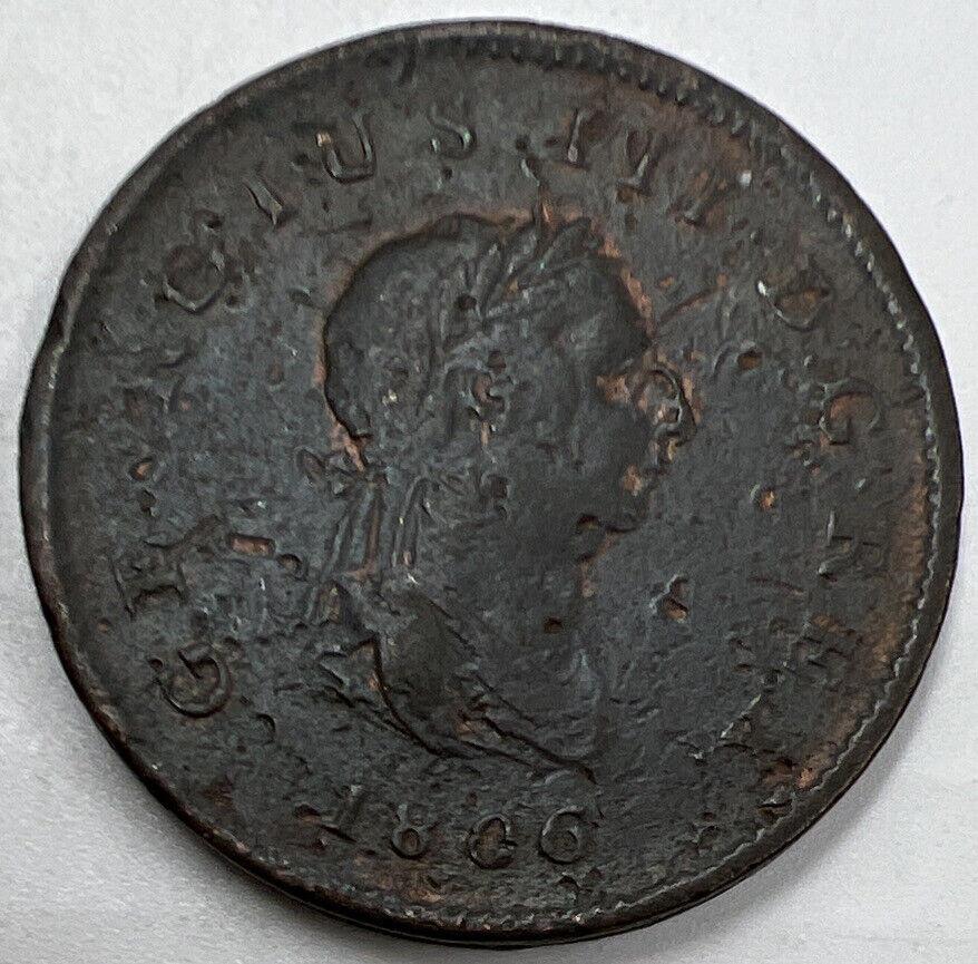 1806 George III Half-Penny | British Copper Coin | Fair Grade | a672