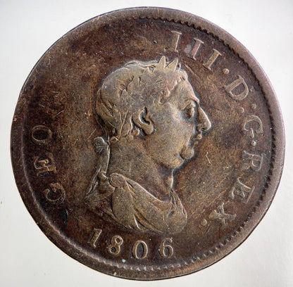 1806 George III 3rd One Penny Coin | Fine Collectable Grade