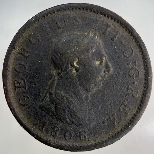 1806 George III 3rd One Penny Coin | Fine Collectable Grade