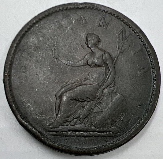 1806 George III One Penny | British Copper Coin | Collectable Grade | a956