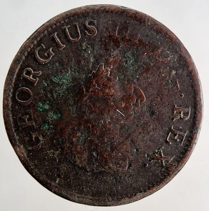 1806 Irish Hibernia Half-Penny Coin | Fine Collectable Grade