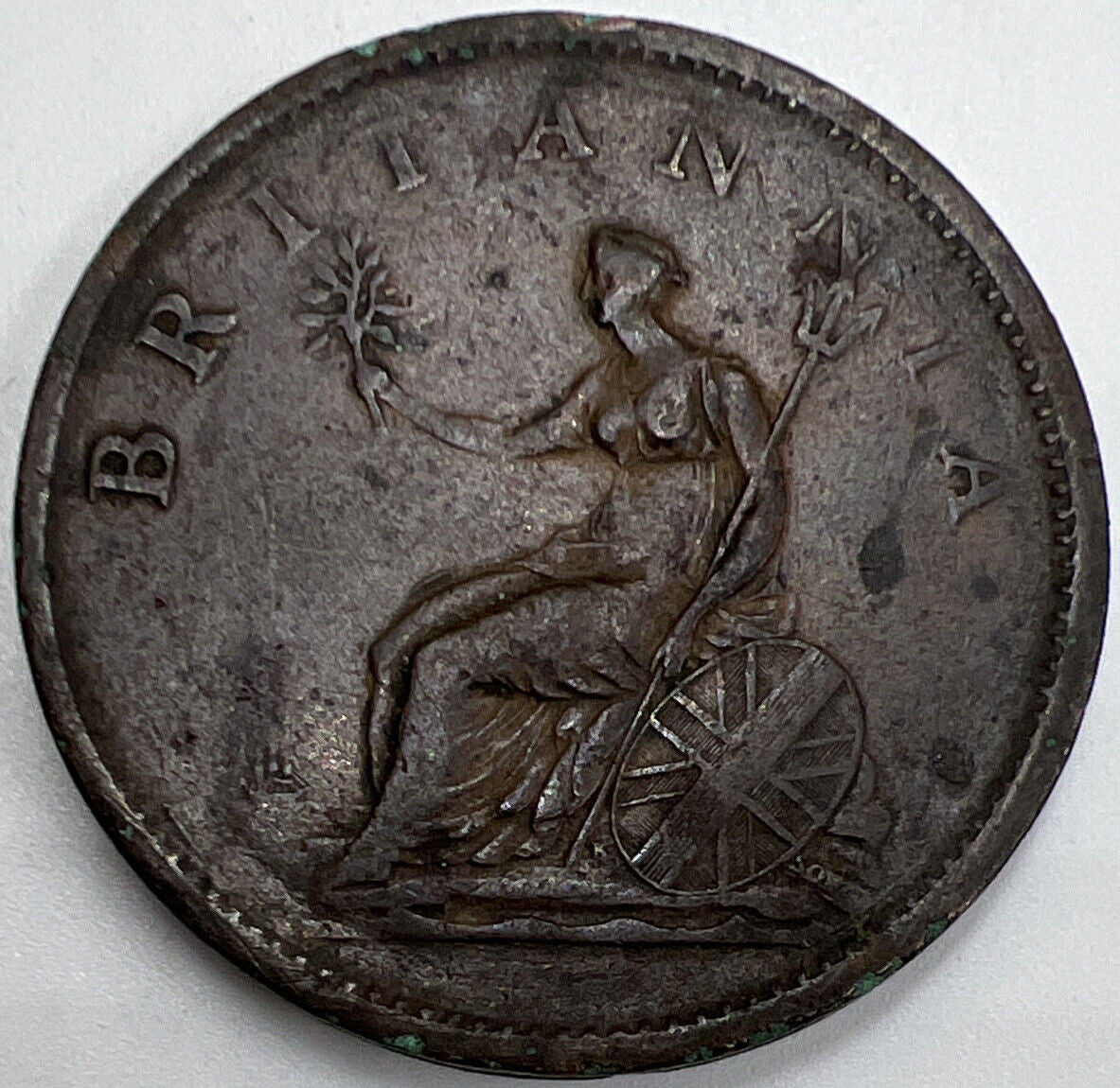 1806 Penny George III | British Copper Coin | Fine Collectable Grade | a773