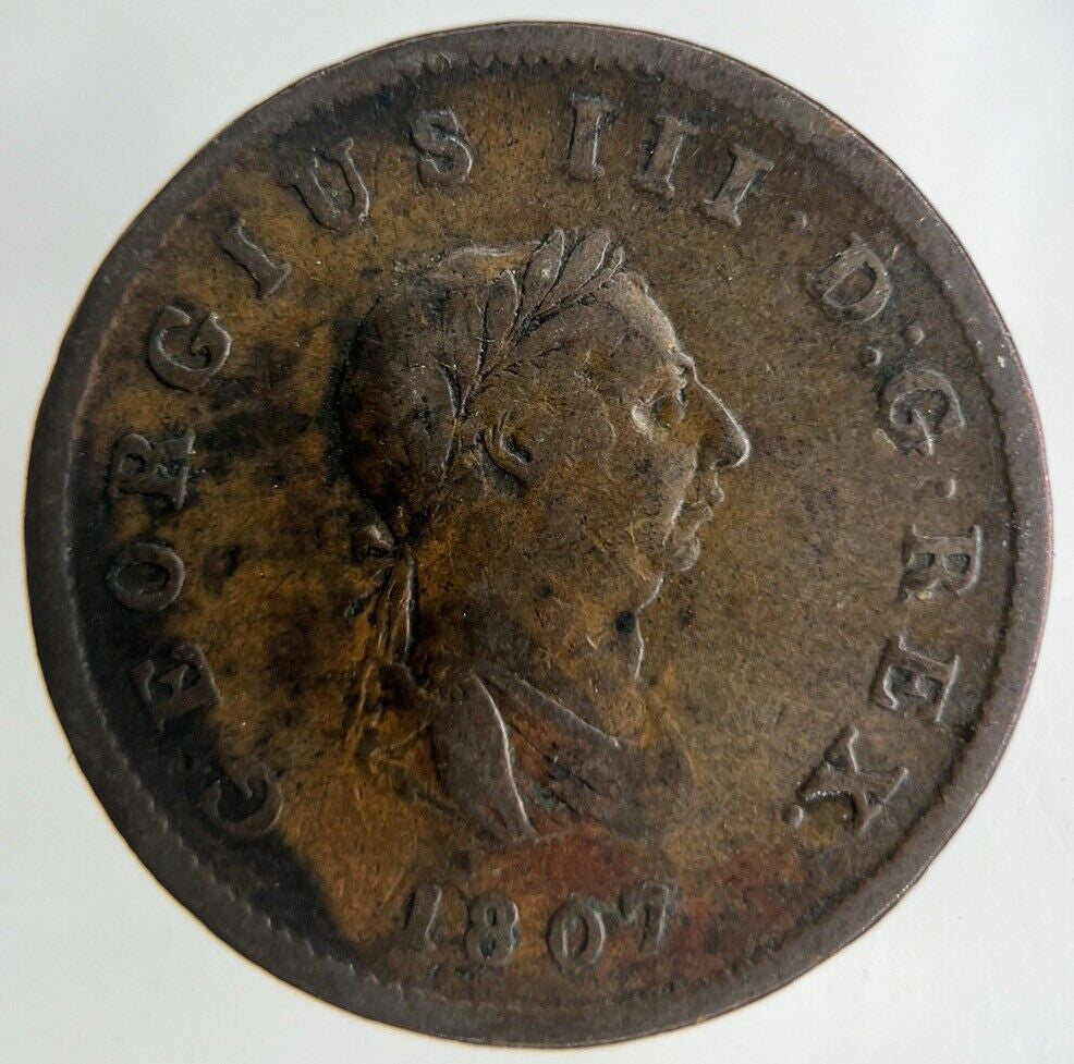 1807 George III 3rd Half-Penny Coin | Collectable Grade