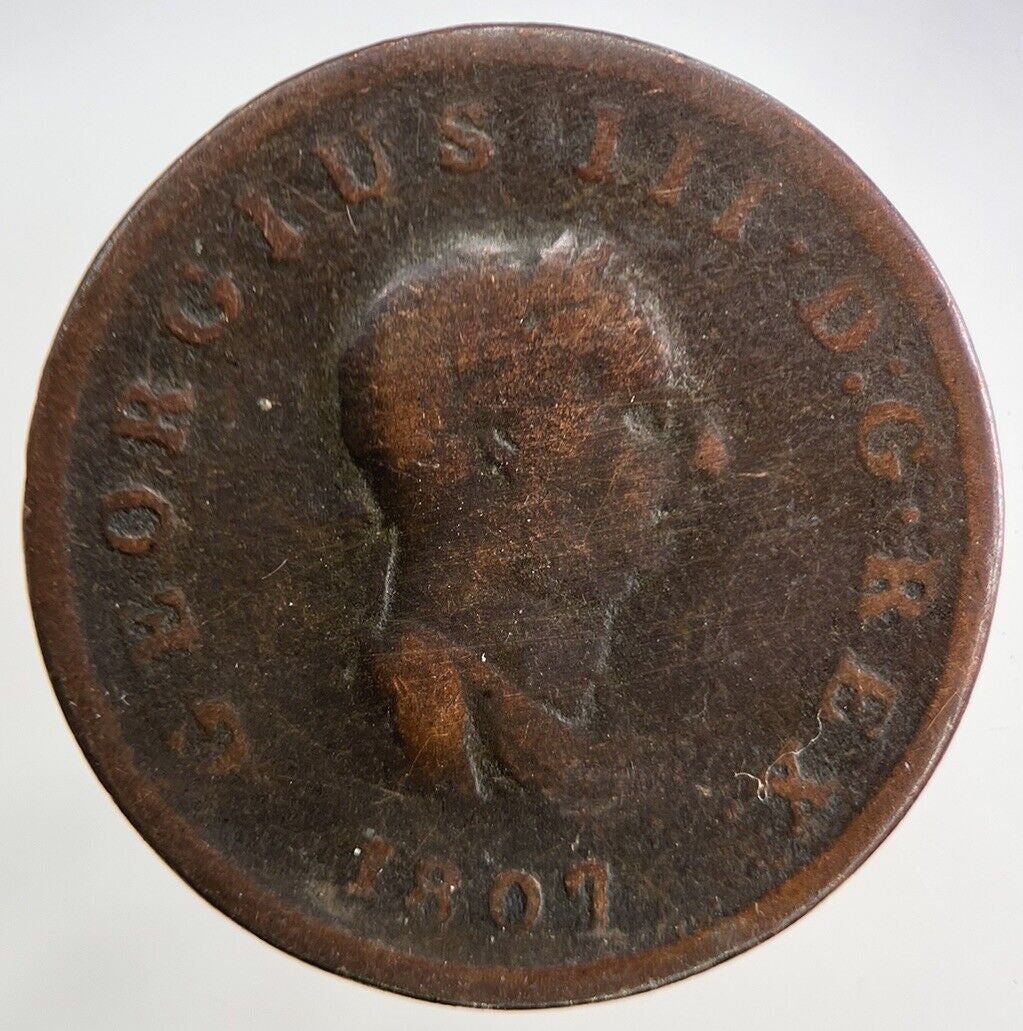 1807 George III 3rd Half-Penny Coin | Collectable Grade