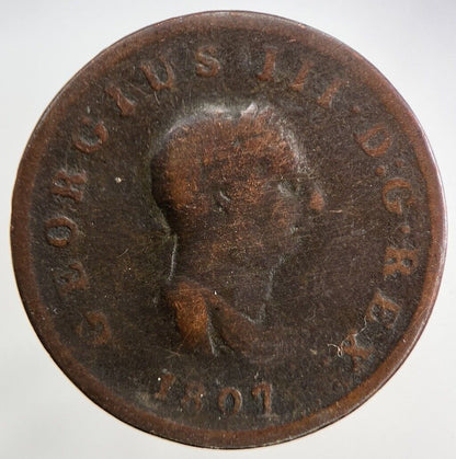 1807 George III 3rd Half-Penny Coin | Collectable Grade