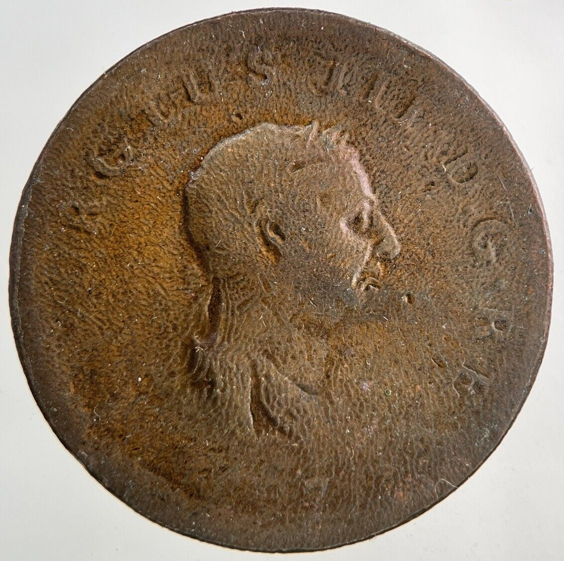 1807 George III 3rd Half-Penny Coin | Fair Grade