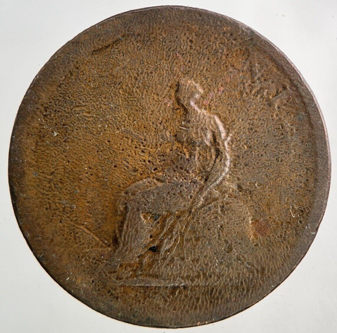 1807 George III 3rd Half-Penny Coin | Fair Grade