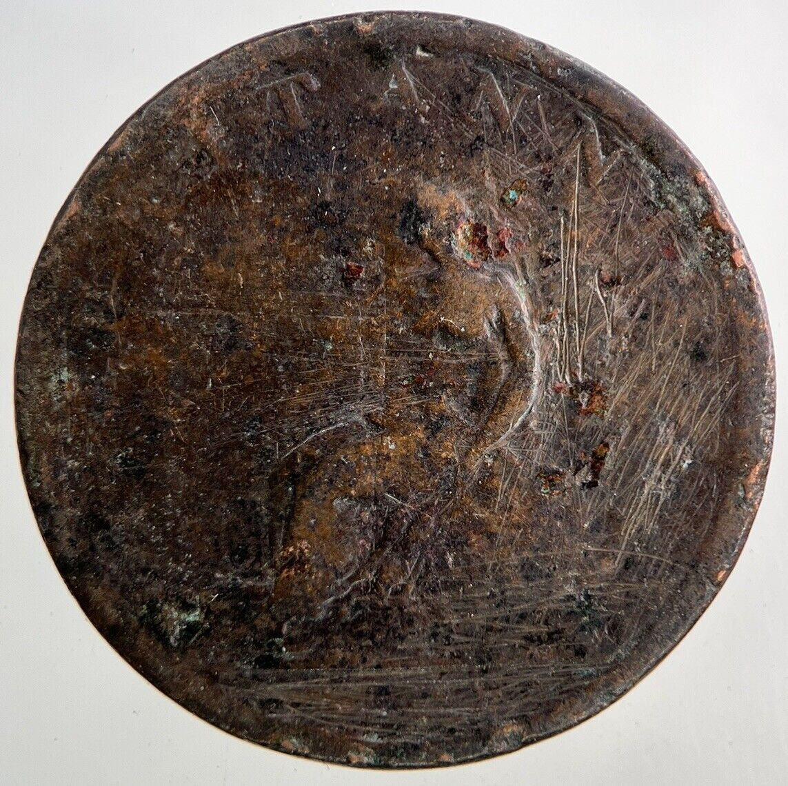 1807 George III 3rd Half-Penny Coin | Fair Grade