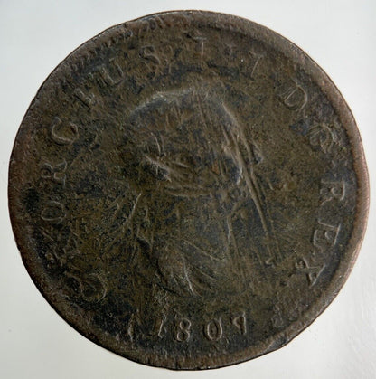 1807 George III 3rd Half-Penny Coin | Collectable Grade