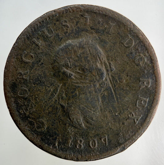 1807 George III 3rd Half-Penny Coin | Collectable Grade