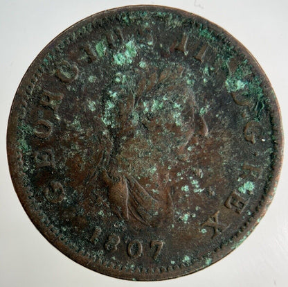 1807 George III 3rd Half-Penny Coin | Collectable Grade