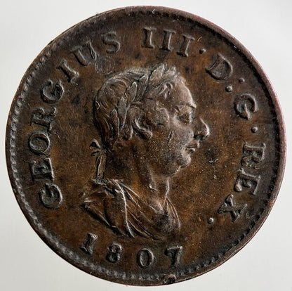 1807 George III 3rd Farthing Coin | Very High Grade