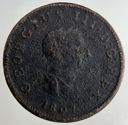 1807 George III 3rd Half-Penny Coin | Collectable Grade