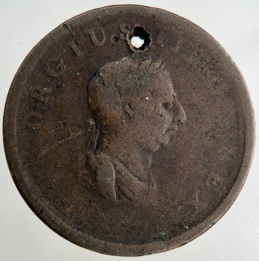 1807 George III 3rd Half-Penny Coin | Collectable Grade