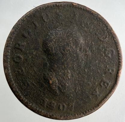 1807 George III 3rd Half-Penny Coin | Collectable Grade