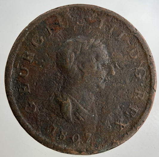1807 George III 3rd Half-Penny Coin | Collectable Grade